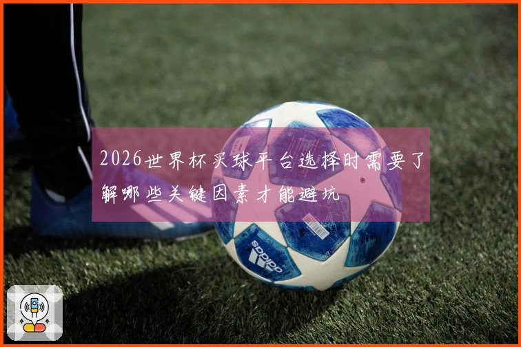 2026世界杯买球平台选择时需要了解哪些关键因素才能避坑