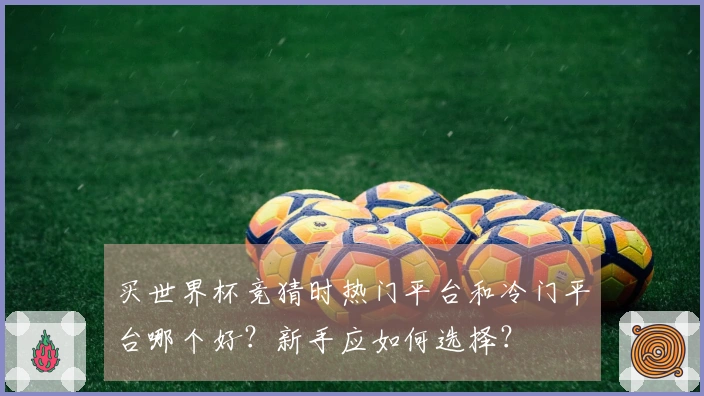 买世界杯竞猜时热门平台和冷门平台哪个好？新手应如何选择？