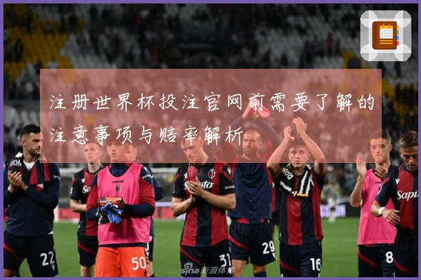 注册世界杯投注官网前需要了解的注意事项与赔率解析