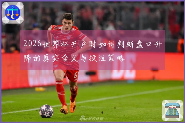 2026世界杯开户时如何判断盘口升降的真实含义与投注策略